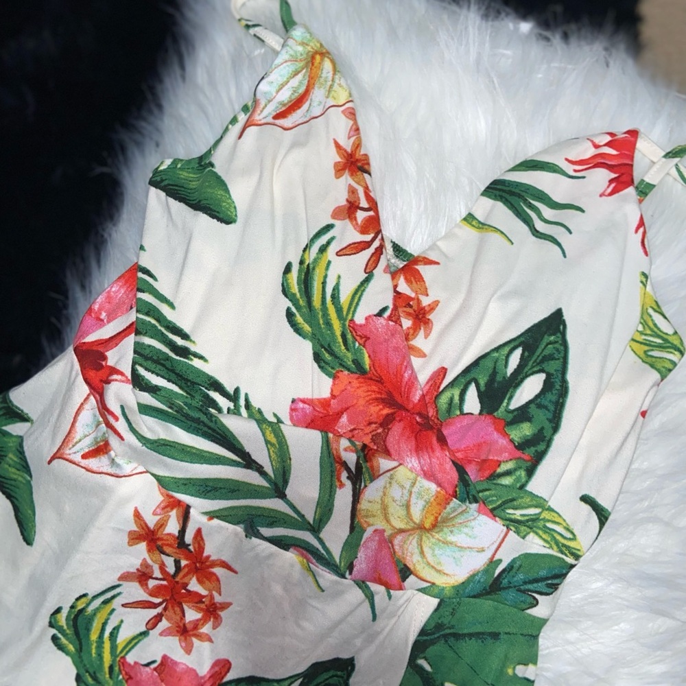 Tropical Skort Romper